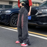 Threebooy Y2K Streetwear Baggy Pleated Stacked Jeans Pants For Men Clothing Straight Old Denim Trousers Pantalones Hombre